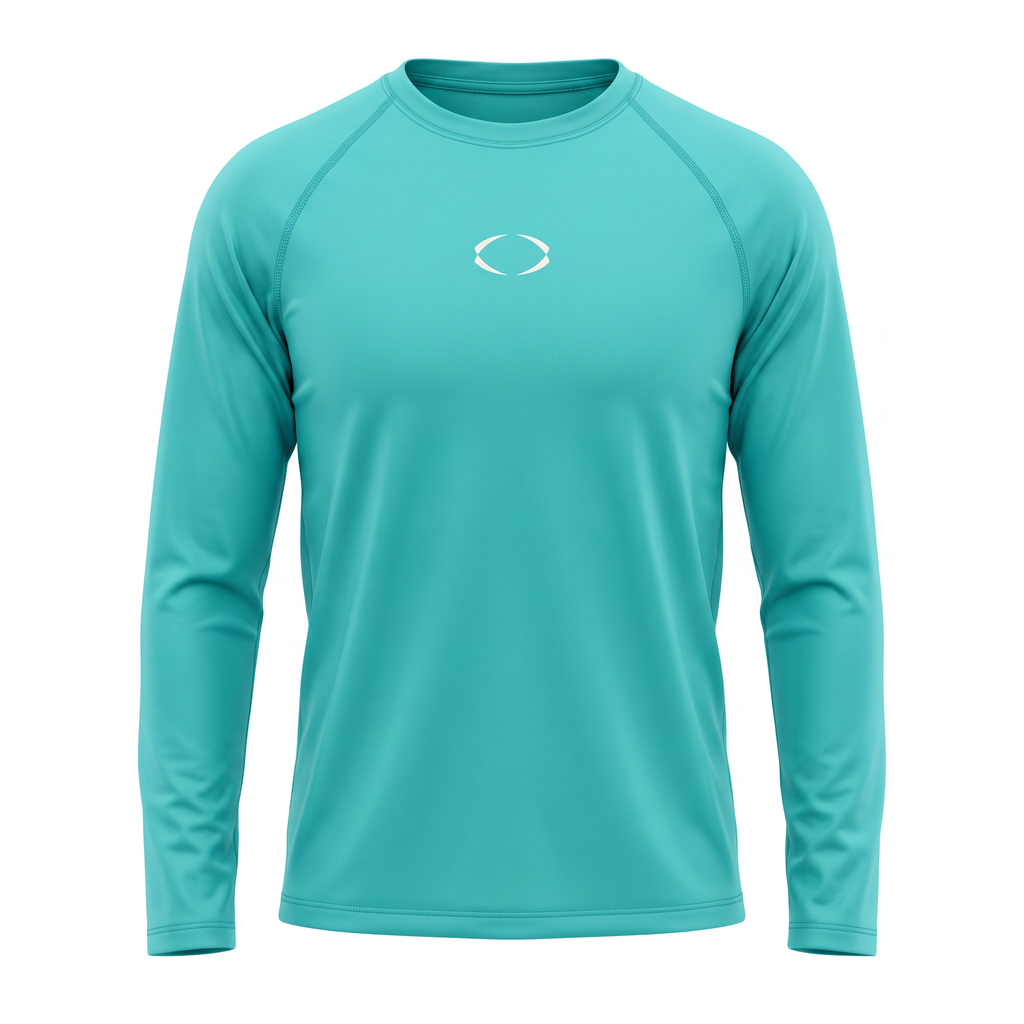 CAMISETA WEPULSE TÉRMICA ESSENCIAL MANGA LONGA AZUL TIFFANY